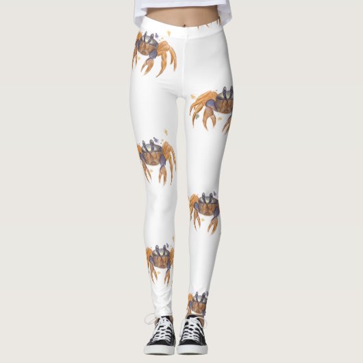 Niedliche Krabbe zeichnend Leggings (Vorderseite)