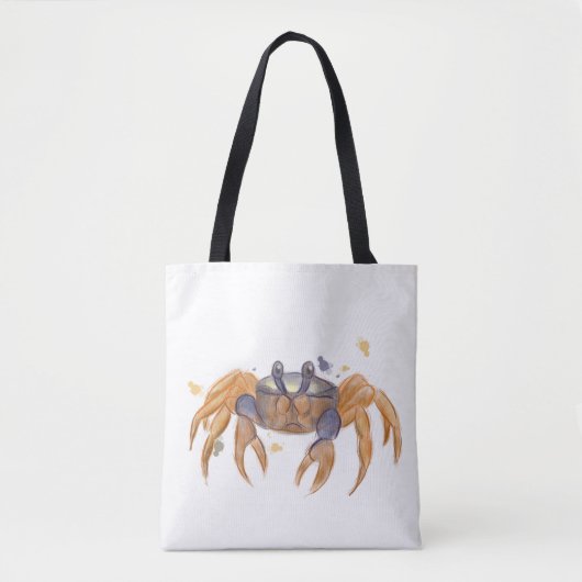 Niedliche Krabbe zeichnend Tasche (Vorderseite)