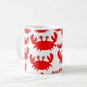 Niedliche Krabben Kaffeetasse (Vorderseite Links)