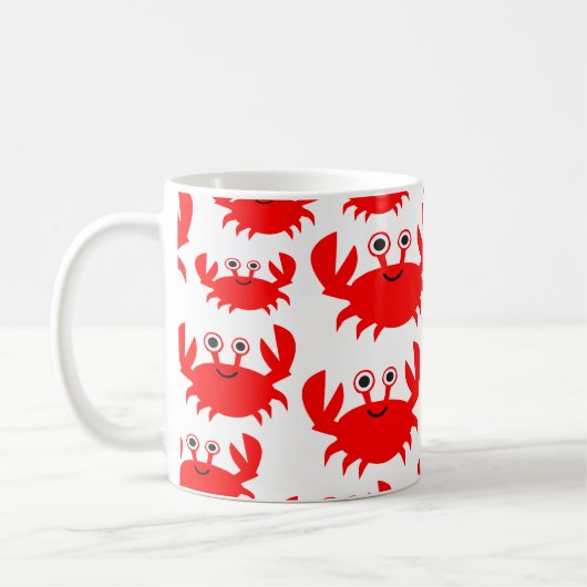 Niedliche Krabben Kaffeetasse (Links)