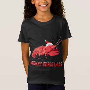 Niedliche Krabben Weihnachtsbaumleuchten T-Shirt