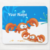 Niedliche Krabbenmousepad Mousepad (Vorne)