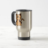 NIEDLICHE KRAFT- UND BROWN-KATZE REISEBECHER (Vorderseite Links)