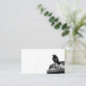 Niedliche Krähen-Geschäfts-Karte Visitenkarte (Stehend Vorderseite)