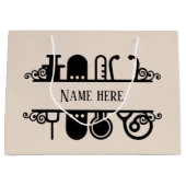 niedliche Krankenpflege Große Geschenktüte (Vorderseite)