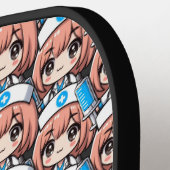 Niedliche Krankenpflege in Chibi - Gesundheitswese Pickleball Schläger (Linke Seite)