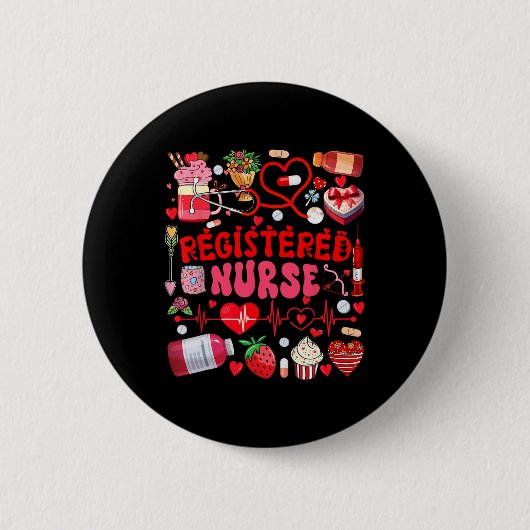 Niedliche Krankenpflegeprogramme Button (Vorderseite)