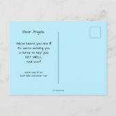 Niedliche Krankenpfleger - Kinder werden bald gut Postkarte (Rückseite)