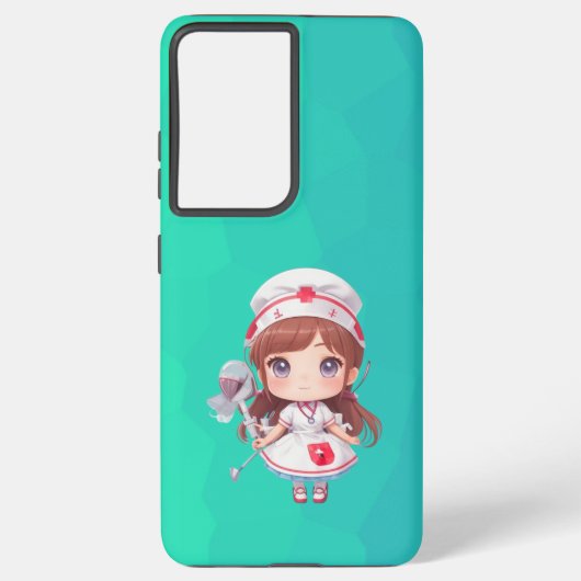 Niedliche Krankenpflegeschütz Samsung Galaxy Hülle (Rückseite)