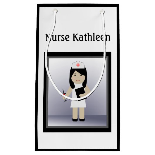Niedliche Krankenschwester 2 kleine Geschenktasche Kleine Geschenktüte (Vorderseite)