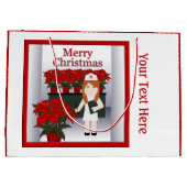 Niedliche Krankenschwester 5 Große Weihnachtsgesch Geschenktüte (Rückseite)