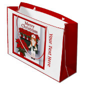 Niedliche Krankenschwester 5 Große Weihnachtsgesch Geschenktüte (Rückseite Schrägansicht)