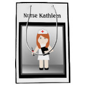 Niedliche Krankenschwester 5 Med Geschenktasche Mittlere Geschenktüte (Vorderseite)