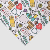 Niedliche Krankenschwester, Arzt, Gesundheitswesen Seidenpapier (Ausschnitt)