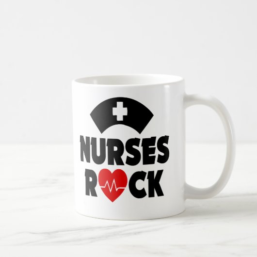 Niedliche Krankenschwester-Felsen-Tasse Kaffeetasse (Rechts)