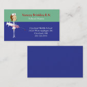 Niedliche Krankenschwester-Geschäfts-Karte Visitenkarte (Vorne/Hinten)