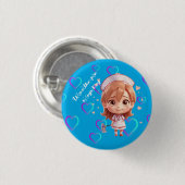 Niedliche Krankenschwester mit Thai Grußtaste Abze Button (Vorne & Hinten)