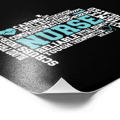 Niedliche Krankenschwester RN LVN Krankenpflege Sc Fotodruck (Ecke)