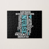 Niedliche Krankenschwester RN LVN Krankenpflege Sc Puzzle (Horizontal)