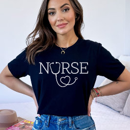 Niedliche Krankenversicherung Shethoscope, Abschlu T-Shirt