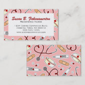 Niedliche Krankenversicherungskarte oder Karrierew Visitenkarte (Vorne/Hinten)