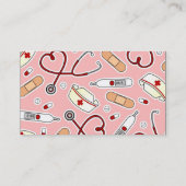 Niedliche Krankenversicherungskarte oder Karrierew Visitenkarte (Rückseite)