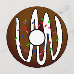 Niedliche Krapfensleepover-Geburtstags-Einladung Einladung