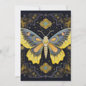 Niedliche Kreative Schmetterlingskunst Geburtstags Einladung (Rückseite)