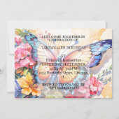 Niedliche Kreative Schmetterlingskunst Geburtstags Einladung (Vorderseite)