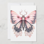 Niedliche Kreative Schmetterlingskunst Geburtstags Einladung (Rückseite)
