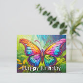 Niedliche kreative Schmetterlingskunst Postkarte (Stehend Vorderseite)
