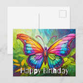 Niedliche kreative Schmetterlingskunst Postkarte (Vorne/Hinten)