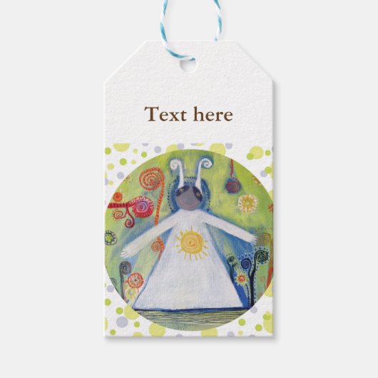 Niedliche Kreaturenkidner-Geschenkmarken Geschenkanhänger (Vorderseite)