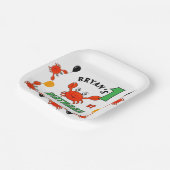 Niedliche Krebse Pappteller (Gewinkelt)