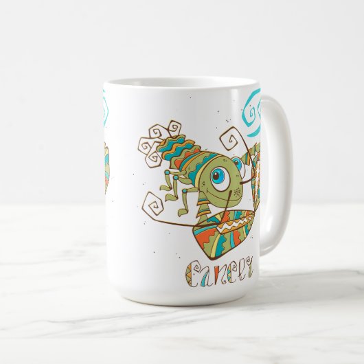 Niedliche Krebserkrankung Kaffeetasse (VorderseiteRechts)