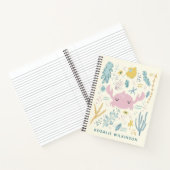 Niedliche Krebserkrankung Unterwasser-Muscheln Pas Notizblock (Innenseite)