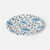 Niedliche Krebstiere Junge Happy Birthday Paper Pl Pappteller (Schrägansicht)