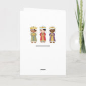 Niedliche Krippe Jesus Weihnachten | Beige (Rückseite)