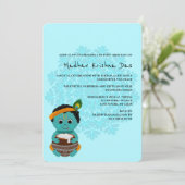 Niedliche Krishna-Geburtstagskarte - Krishna art Einladung (Stehend Vorderseite)