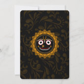 Niedliche Krishna-Geburtstagskarte - Krishna art Einladung (Rückseite)