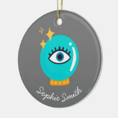 Niedliche Kristallkugel Keramik Ornament (Links)