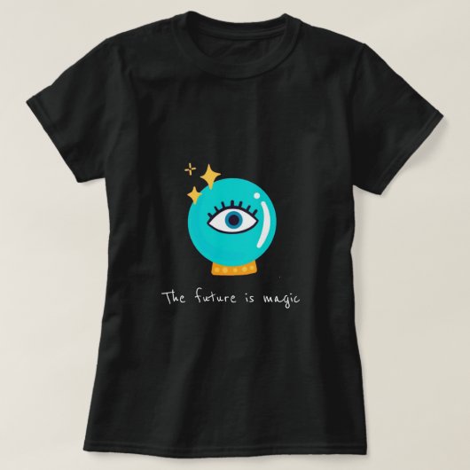 Niedliche Kristallkugel T-Shirt (Design vorne)