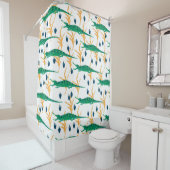 Niedliche Krokodile nahtlos. Cartoon Tiere. Duschvorhang (Beispiel)