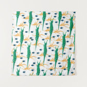 Niedliche Krokodile nahtlos. Cartoon Tiere. Wandteppich (Vorderseite (Horizontal))