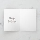 Niedliche Kronenraven-Cartoon-Abbildung Karte (Innenseite)