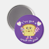 Niedliche Kruste am Valentinstag Magnet (Vorderseite/Rückseite)