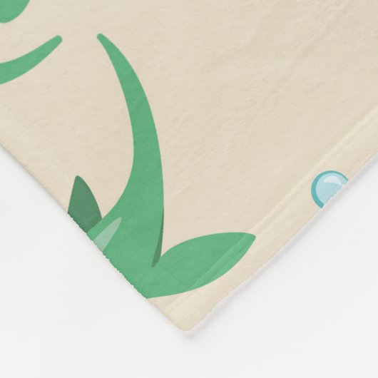 Niedliche Kryptid Loch Ness Monster Blanket Fleecedecke (Ecke)