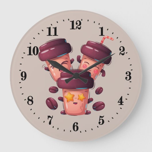 niedliche Küche, Business Coffee Shop Grosse Uhren (Vorderseite)