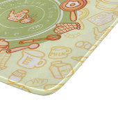 Niedliche Küche Grün Schneidebrett (Ecke)