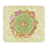 Niedliche Küche Grün Schneidebrett (Vorderseite)